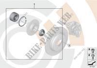Kit, wheel bearing, rear / Value Line for BMW 330i 2001