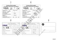 Labels independent heating for BMW 528i 1995