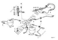 Levelling device/tubing/attaching parts for BMW 745i 1985