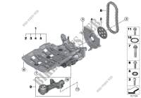 Lubrication system/Oil pump with drive for BMW X5 25dX 2012