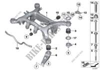 Rear axle carrier for BMW 740d 2011