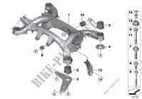 Rear axle carrier for BMW X6 35iX 2014