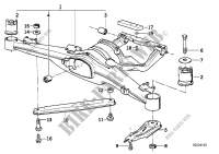 Rear axle carrier for BMW 730i 1986