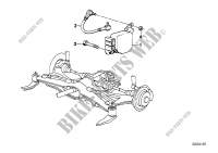Rear axle carrier/switch for camber for BMW 735i 1988