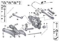 Rear axle support/wheel suspension for BMW X6 35iX 2014