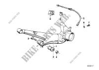 Rear axle support/wheel suspension for BMW 735i 1982