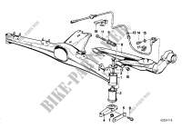 Rear axle support/wheel suspension for BMW 320i 1987