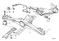Rear axle support/wheel suspension for BMW 518i 1984