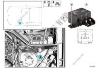 Relay, electric fan motor K5 for BMW X6 35iX 2014