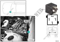 Relay, hydraulic pump, SMG K6318 for BMW 325i 2000