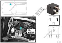 Relay, motor K94 for BMW 540iP 1997