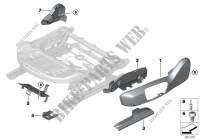 Seat, front, seat panels, electrical for BMW 225iX 2014