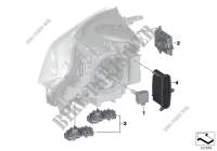 Single parts, headlight electronics for BMW X6 35iX 2014