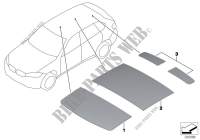 Sound insulation roof for BMW X6 35iX 2014
