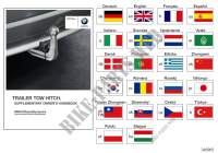 Suppl.OwnersHandbook, trailer tow hitch for BMW X3 20iX 2011