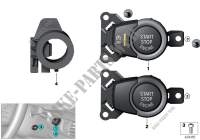 Switch, Start/Stop, and emerg.start coil for BMW X6 35iX 2014