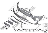 Trim panel, front for BMW X5 30dX 2009