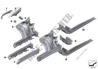 Wheelhouse/engine support for BMW X1 20iX 2014