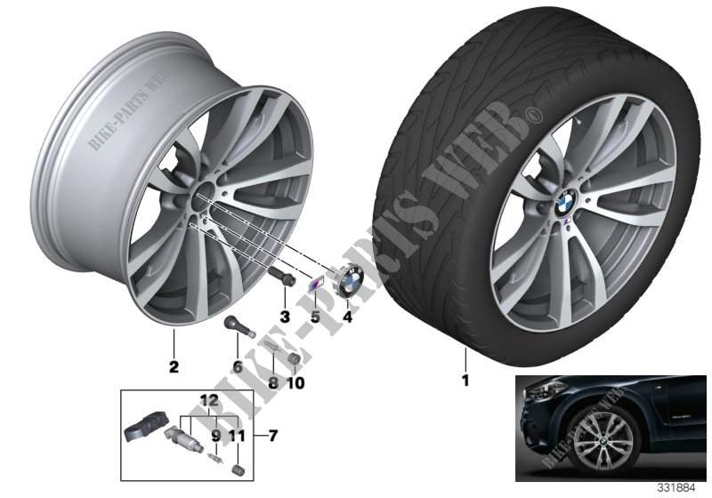 BMW LA wheel, M double spoke 469   20\ for BMW X5 35iX 2012