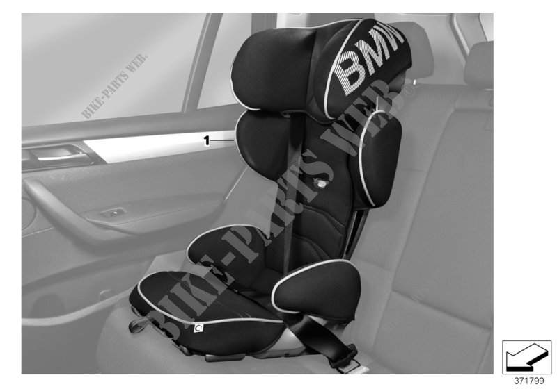 BMW junior seat 2/3 for BMW 745LiS 2005