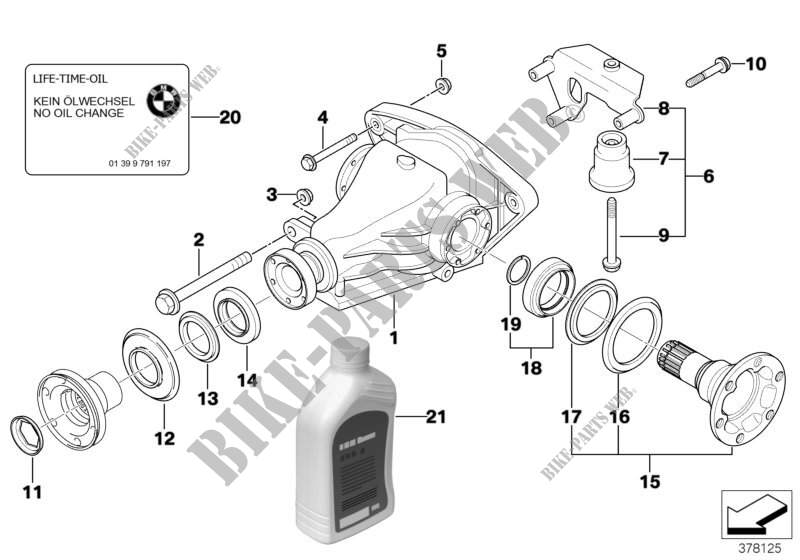 Differential drive/output for BMW 520i 1995