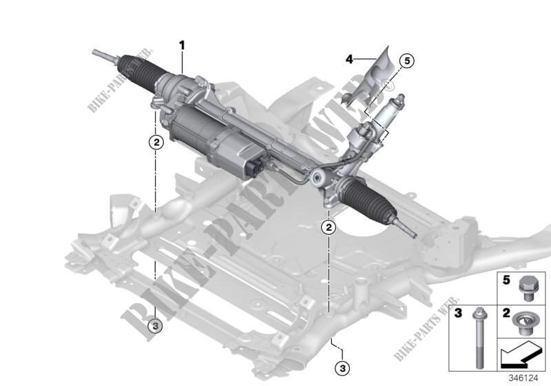 Electrical steering for BMW X6 35iX 2014