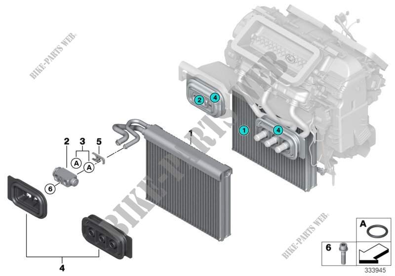 Evaporator / Expansion valve for BMW X5 25d 2012