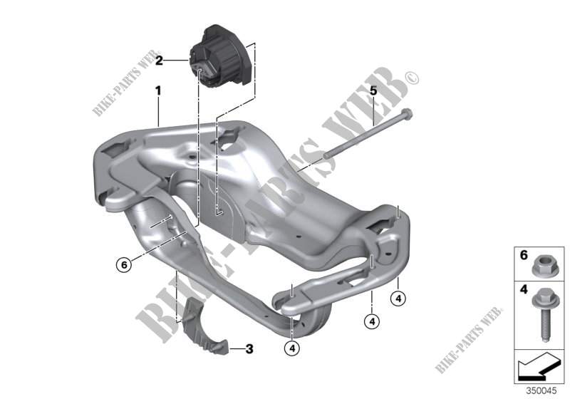 Gearbox suspension for BMW X6 35iX 2014