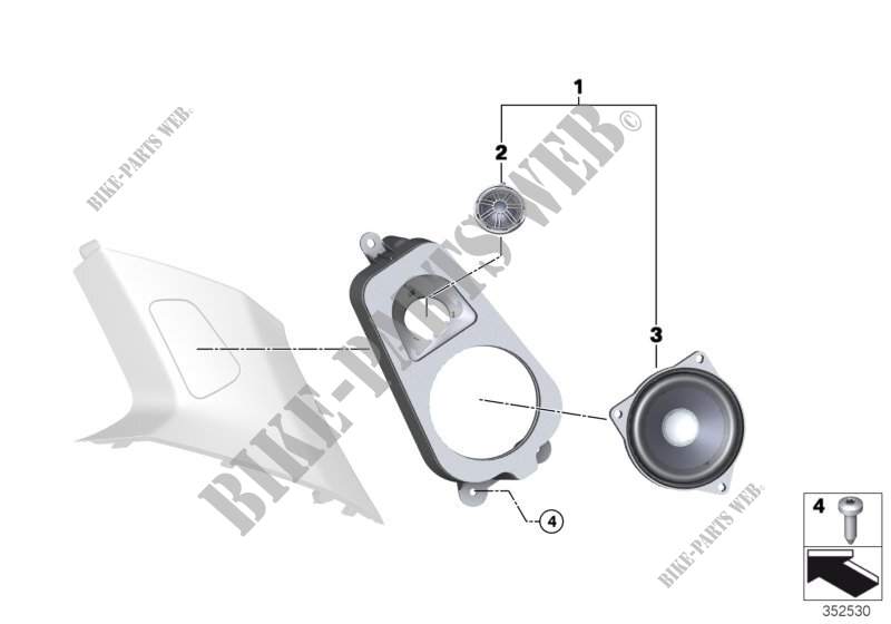High End Sound System, D pillar for BMW X6 35iX 2014