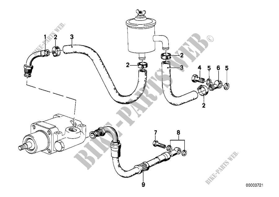 Hydro steering vane pump/bearing support for BMW 635CSi 1986