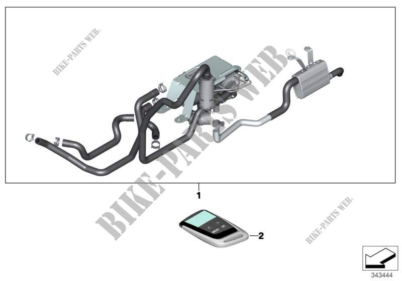 Install.kit, independent heater for BMW X6 35iX 2014