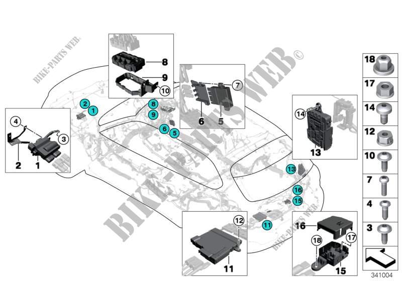 Power distribution box / B+ distributor for BMW X6 35iX 2014