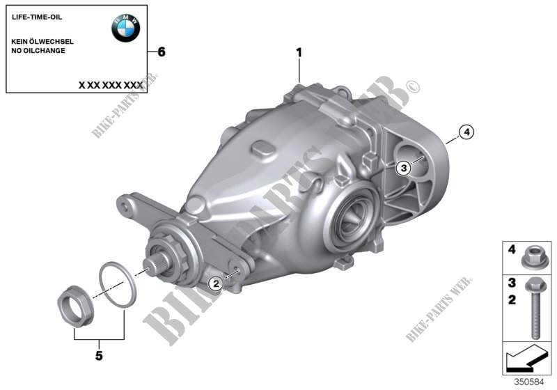 Rear axle differential / mounting for BMW X6 35iX 2014