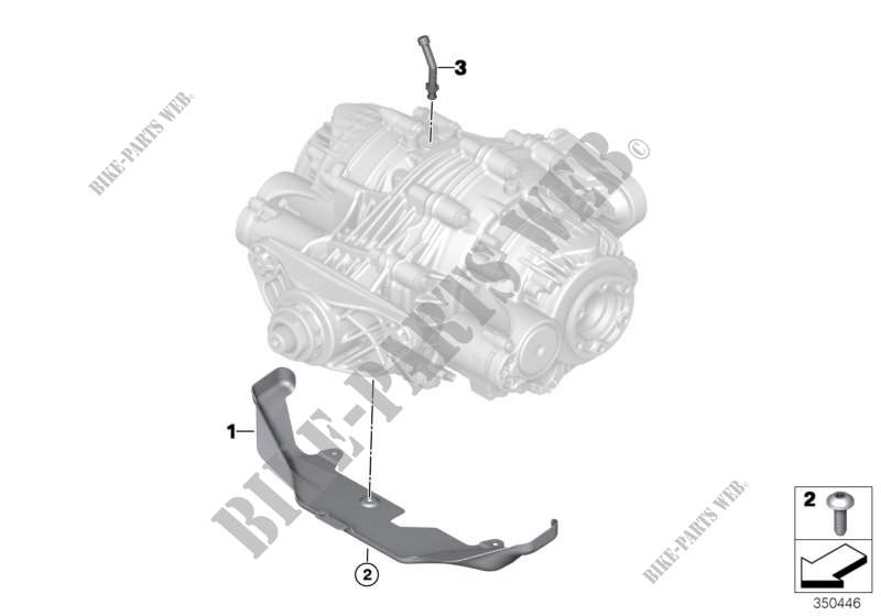 Rear axle differential QMV add on parts for BMW X6 35iX 2014