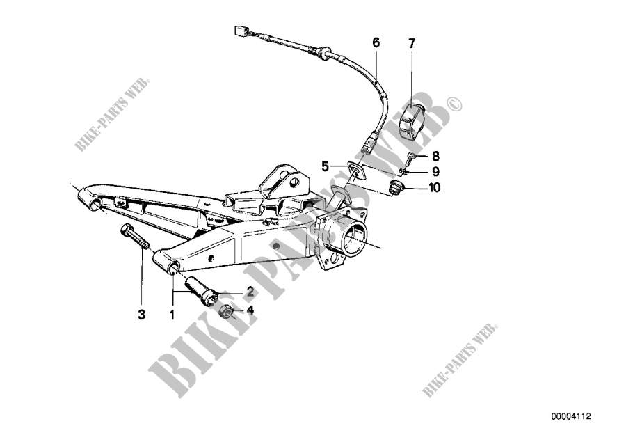 Rear axle support/wheel suspension for BMW 728 1977
