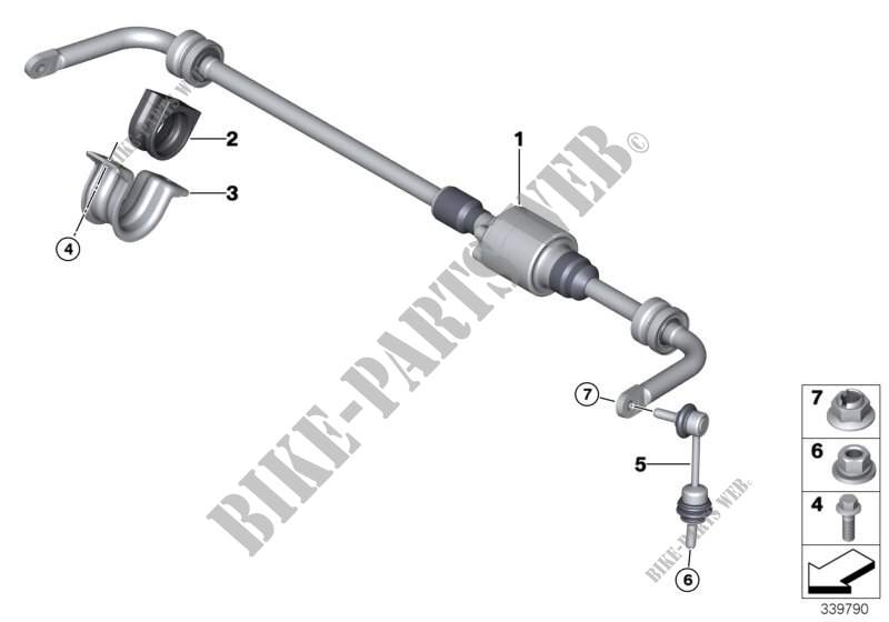 Rear stabilizer bar/Dynamic Drive for BMW X6 35iX 2014