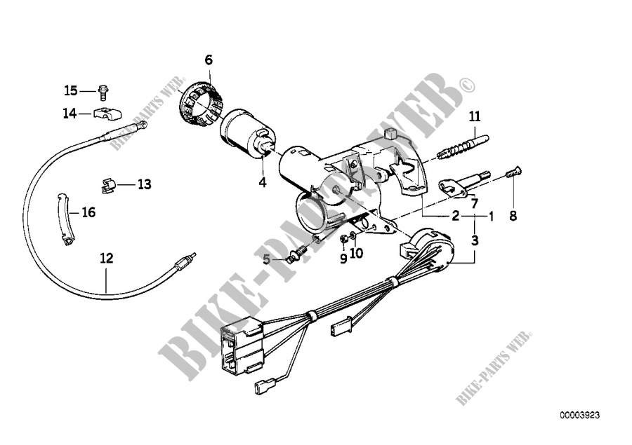 Steering lock/ignition switch for BMW 518i 1981