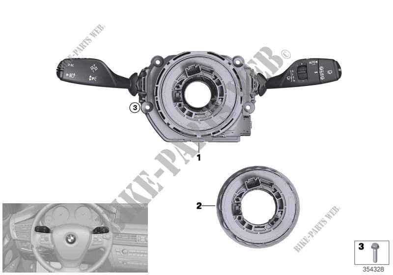Switch cluster steering column for BMW X6 35iX 2014