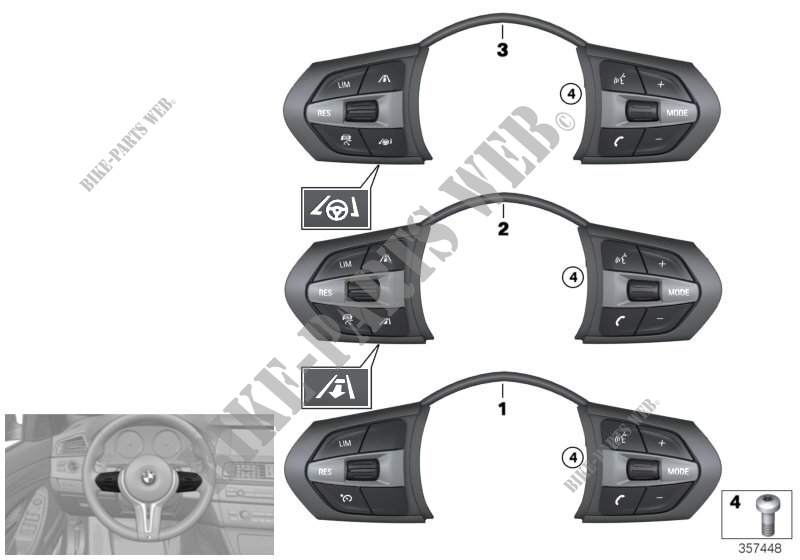 Switch,strng.wheel,multifunct. M Sport for BMW X6 35iX 2014