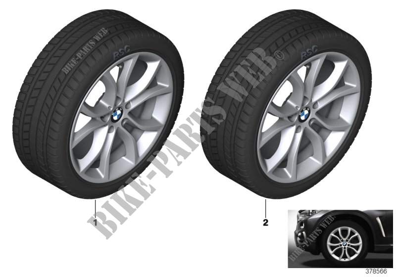 Winter wheel with tyre V spoke 594   19