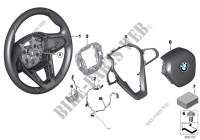Airbag sports steering wheel multifunct. for BMW 530iX 2017