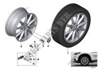 BMW LA wheel V spoke 560   17\ for BMW X1 20iX 2014