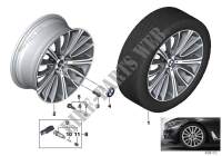 BMW LA wheel V spoke 628   20\ for BMW 730dX 2014