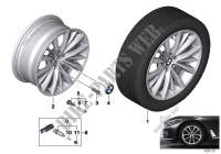 BMW LA wheel W spoke 643   18\ for BMW 740LdX 2014