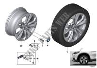 BMW LA wheel double spoke 564   17\ for BMW X2 20dX 2016