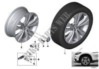 BMW LA wheel double spoke 567   18\ for BMW X1 20dX 2014