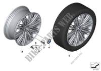 BMW LA wheel multi spoke 616   20\ for BMW 650iX 4.4 2014