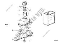 Brake master cylinder/expansion tank for BMW 316i 1988