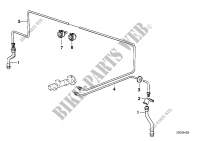Brake pipe, front for BMW 318i 1987