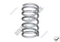 Coil spring, rear for BMW 735i 1988